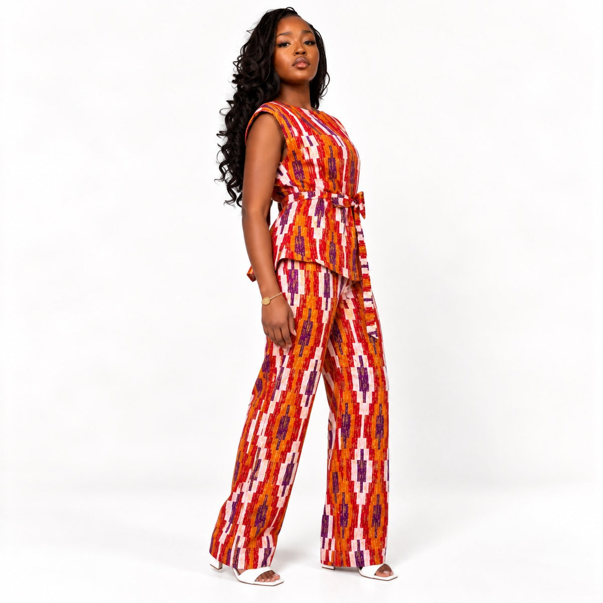 Patterned Ankara Two-Piece Set