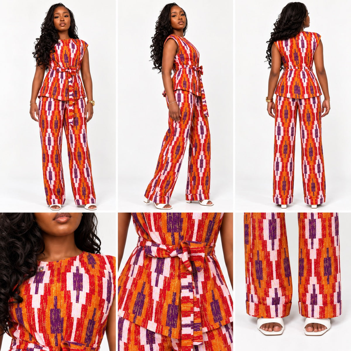 Patterned Ankara Two-Piece Set