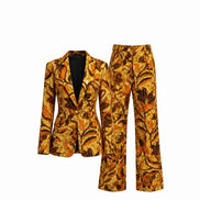 Ankara Floral Blazer & Trouser Co-ord Set